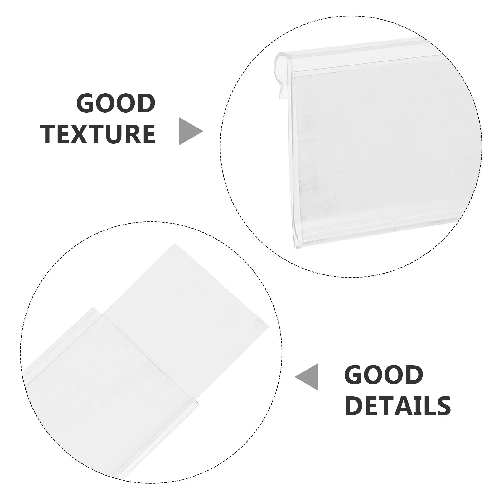 100Sets Retail Price Card Holder Stand Lightweight Portable Flexible Design for Supermarket Shelf Basket Bin Labels Sign
