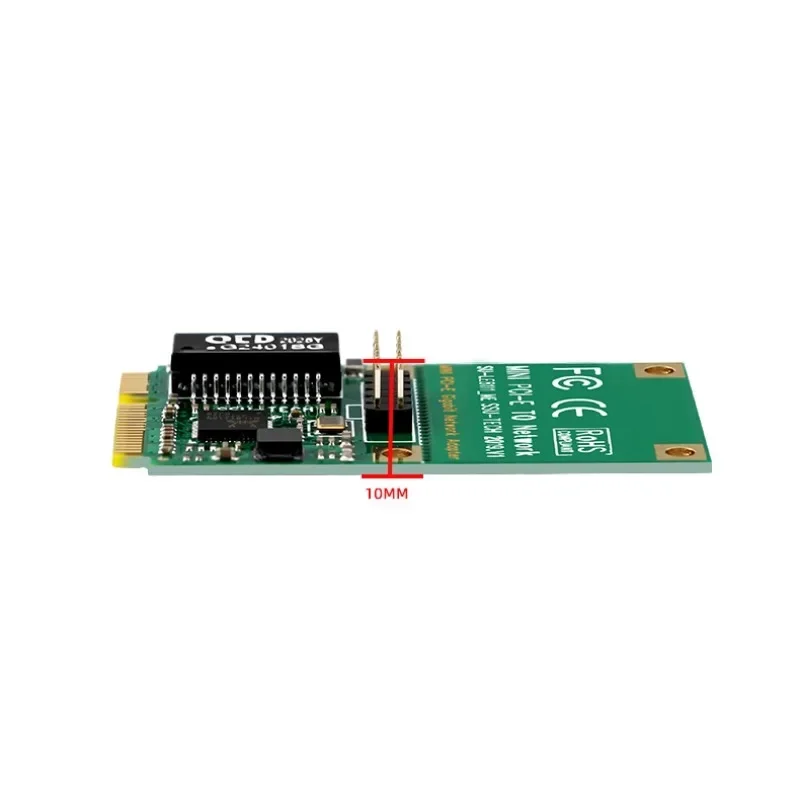 MINIPCI-E Gigabit network interface card Dual port RJ-45 wired network interface card 1000M mini PCI-E