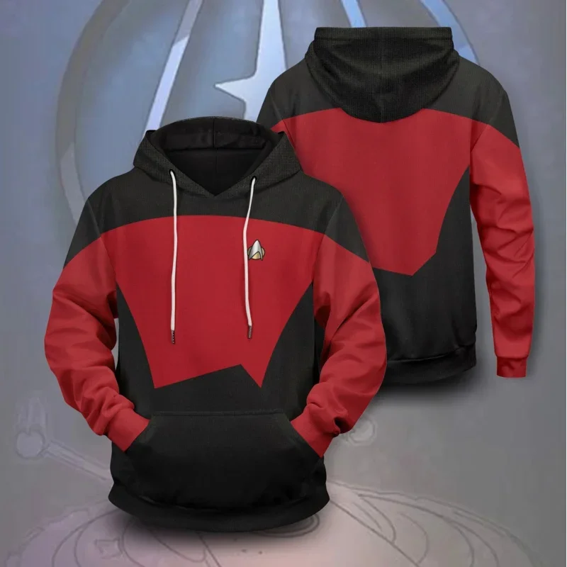 New Star Falle Star Trek Loose Kids Adults Hoodie Long Sleeve Streetwear Cosplay Sweatshirt Hoodies Top  Coat Pullover Hooded M1