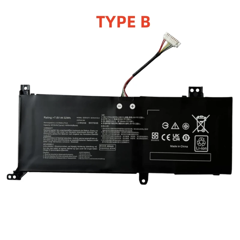 4 ячеек, новый B21N1818-2 B21N1818-3 C21N1818 B21N1818 аккумулятор для ноутбука ASUS VivoBook 15 X512FA X509FB A509FA A409FL F509FJ X509UA
