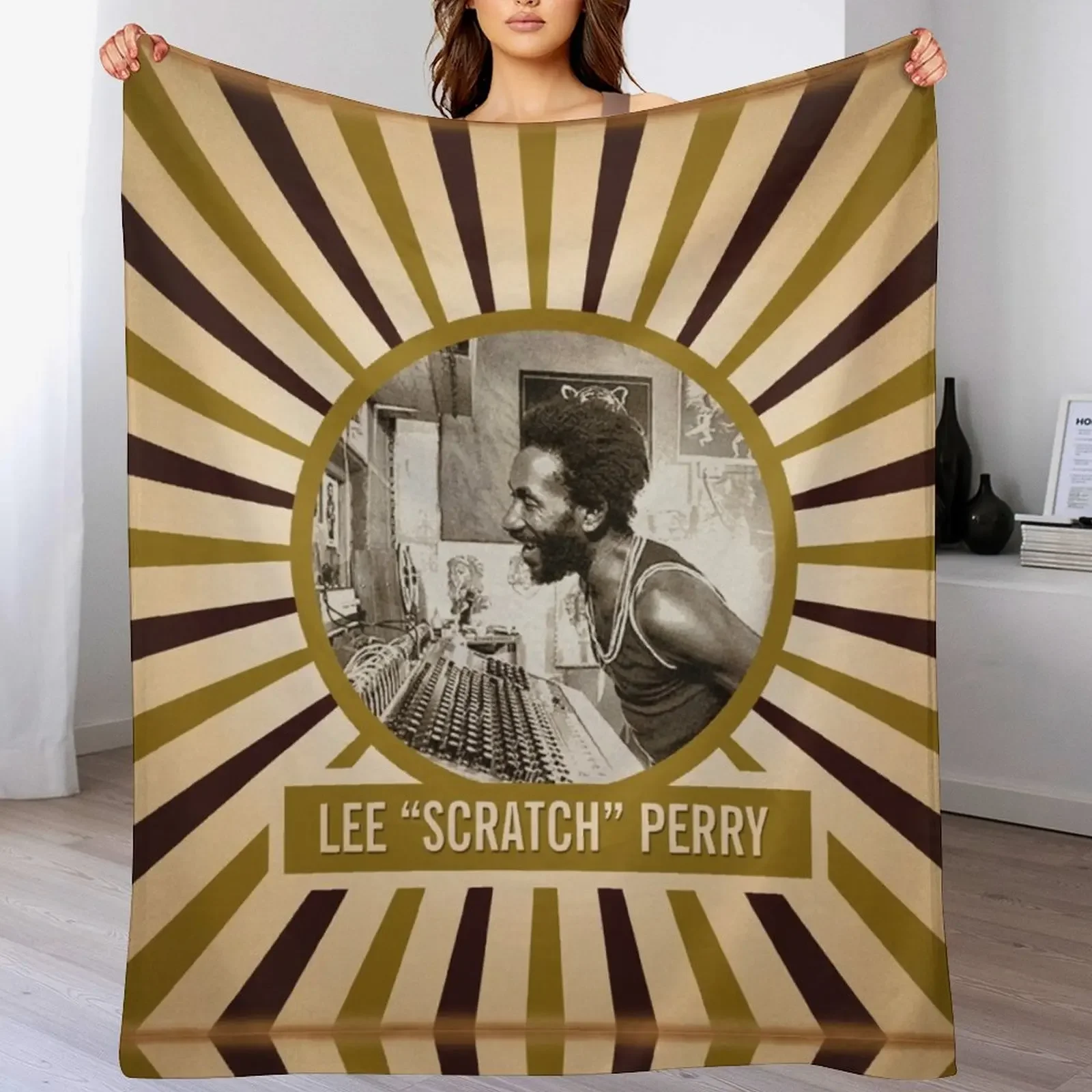 

Lee Scratch Perry Throw Blanket blankets ands Sofa Quilt anime Beach Blankets