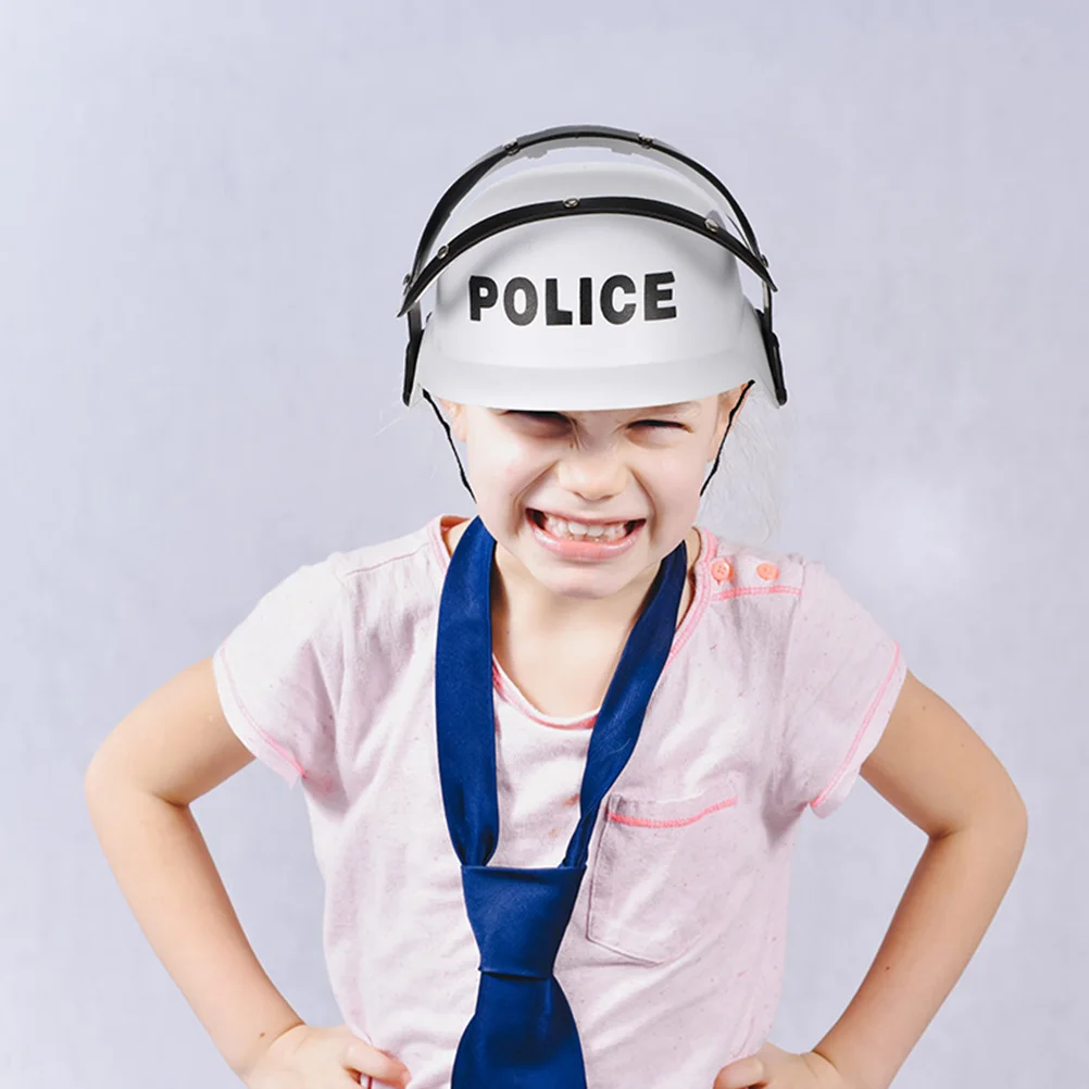 

2 Pcs Decorative Police Hats Plastic Adjustable Size Fits Most Halloween Party Supplies Cosplay Stage Performance