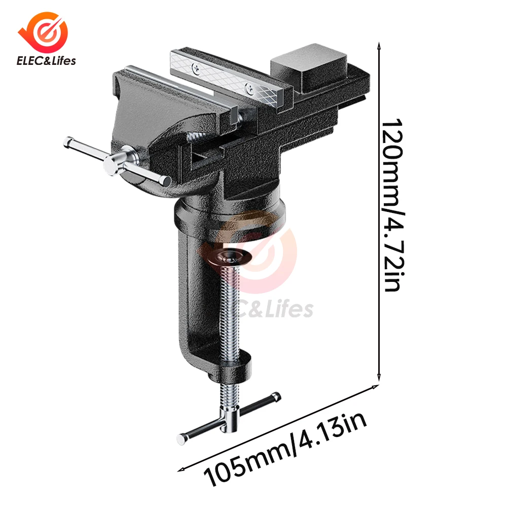 35/50MM DIY Sculpture Craft Carving Tool Universal Jaw Bench Clamp Mini Drill Press Table Vise Fixing Small Parts Jewelry Watch