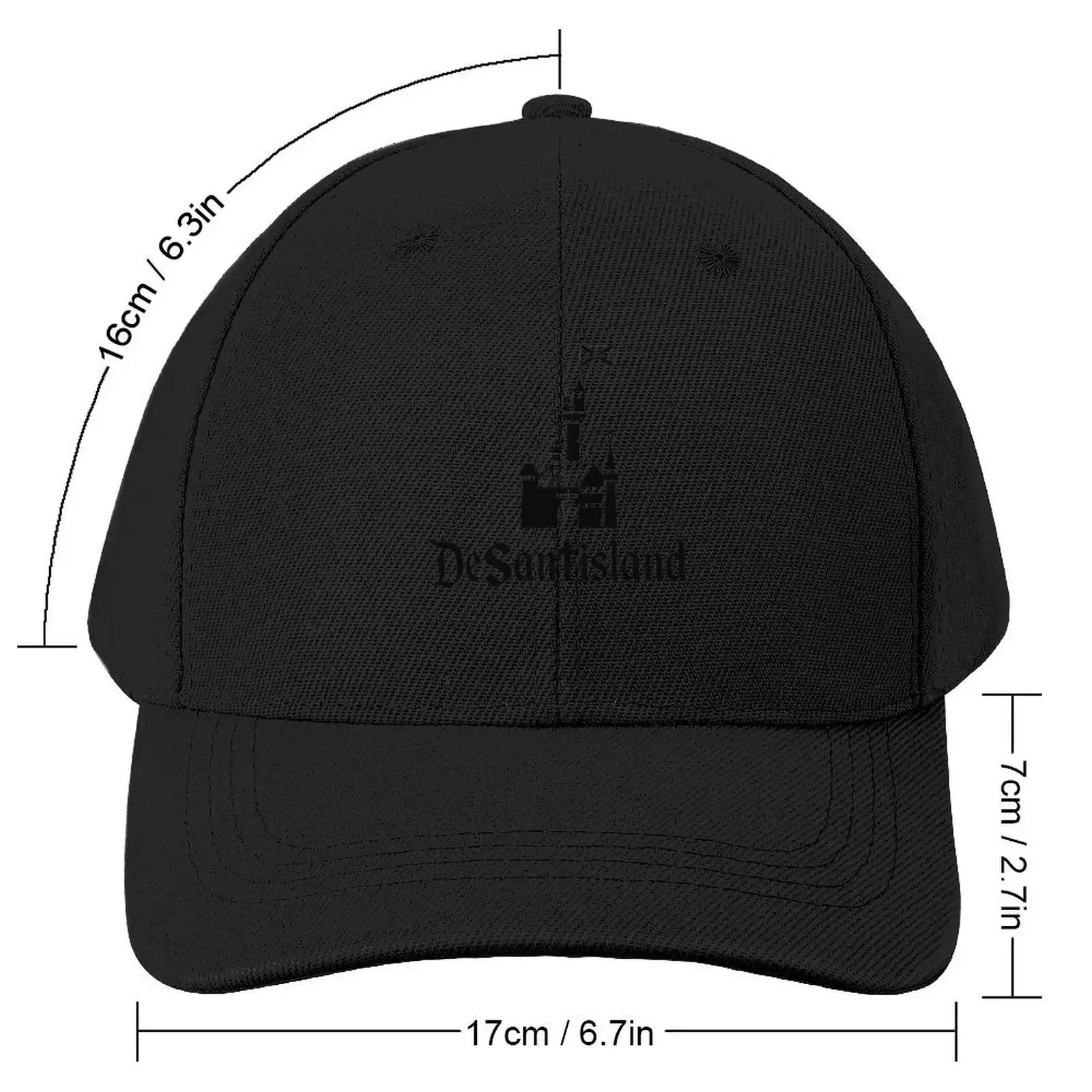 DeSantisland (black castle) Baseball Cap Cosplay Bobble Hat Hat Beach Hats Man Women's