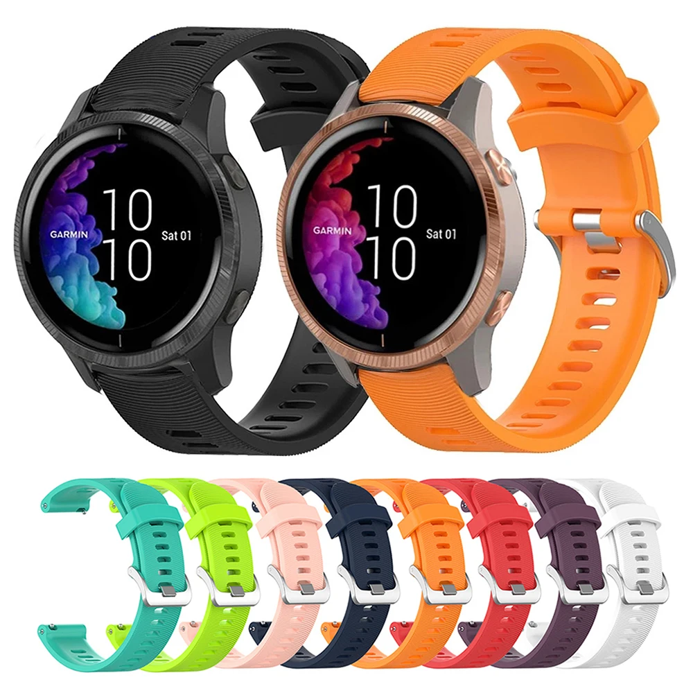 حزام سيليكون للساعة الذكية غارمين فينو 2 بلس وفينو سك ، سوار للغارمين فيفواكتف 5 و فيفوموف الاتجاه ، 20