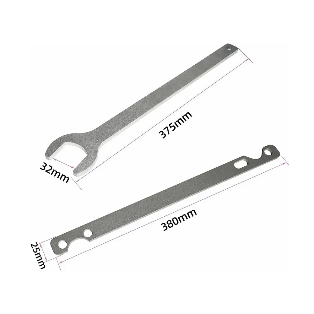 2pc Silver Fan Clutch Nut Wrench And Water Pump Holder Tool Kit Removal 32Mm For Bmw E34 E39 E36 E46 E90