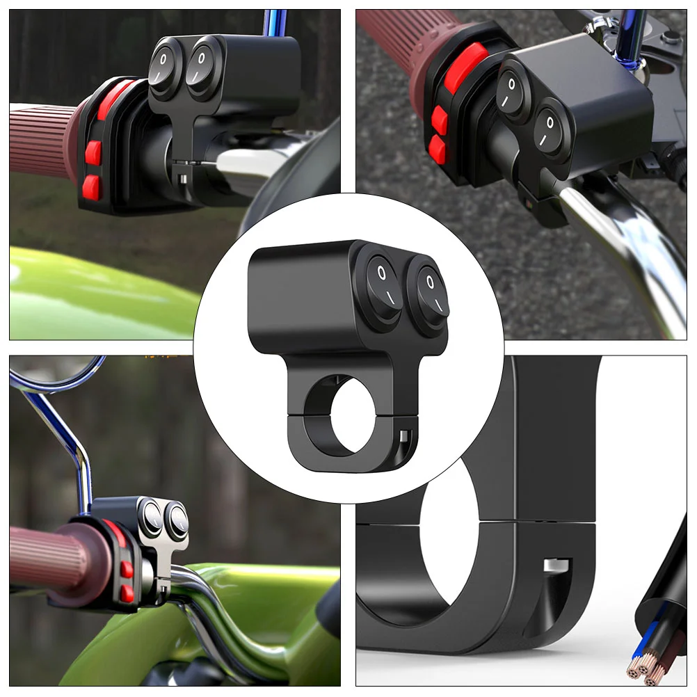 Handle Switch Motorbike Headlight Button Motorcycle Handlebar 22mm Metal Headlights Off Accessories