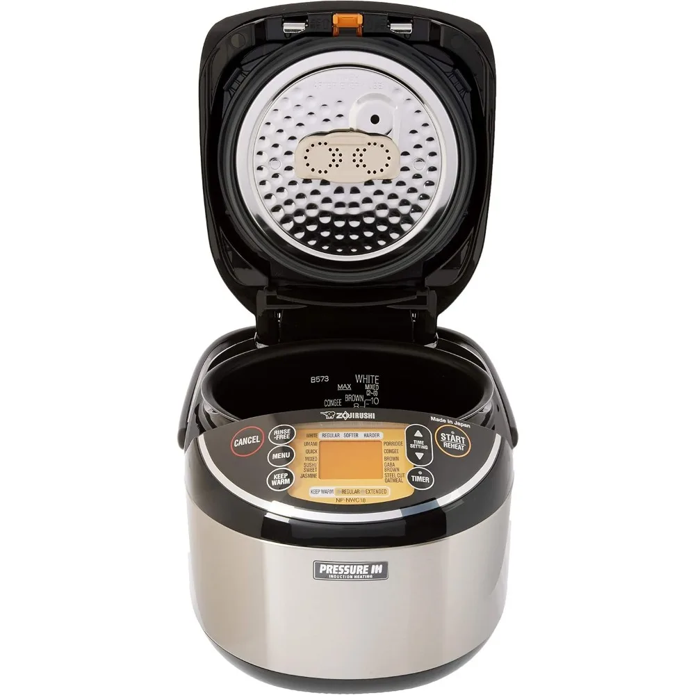 Zojirushi NP-NWC18 Pressure Induction Heating 10-Cup Rice Cooker and Warmer