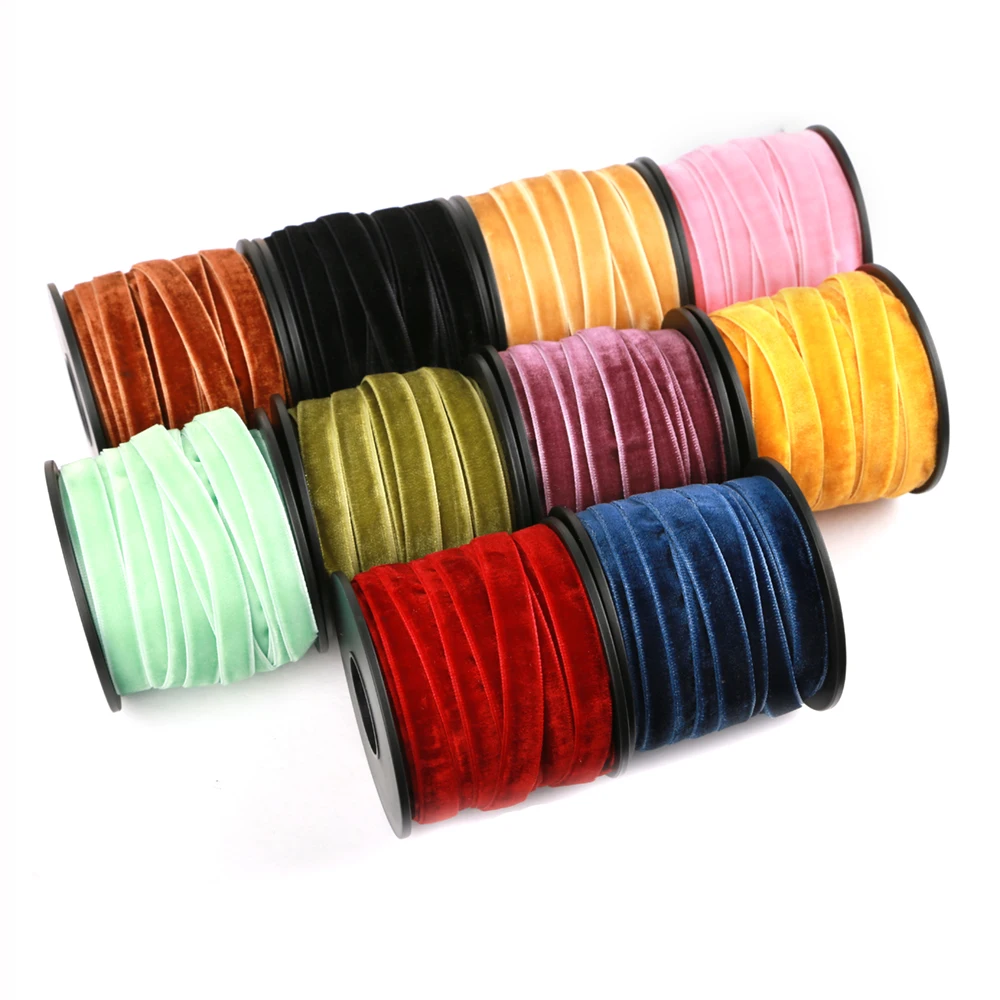 16m nastro di velluto decorazione della festa nuziale nastro fatto a mano confezione regalo capelli Bowknot nastro natalizio fai da te
