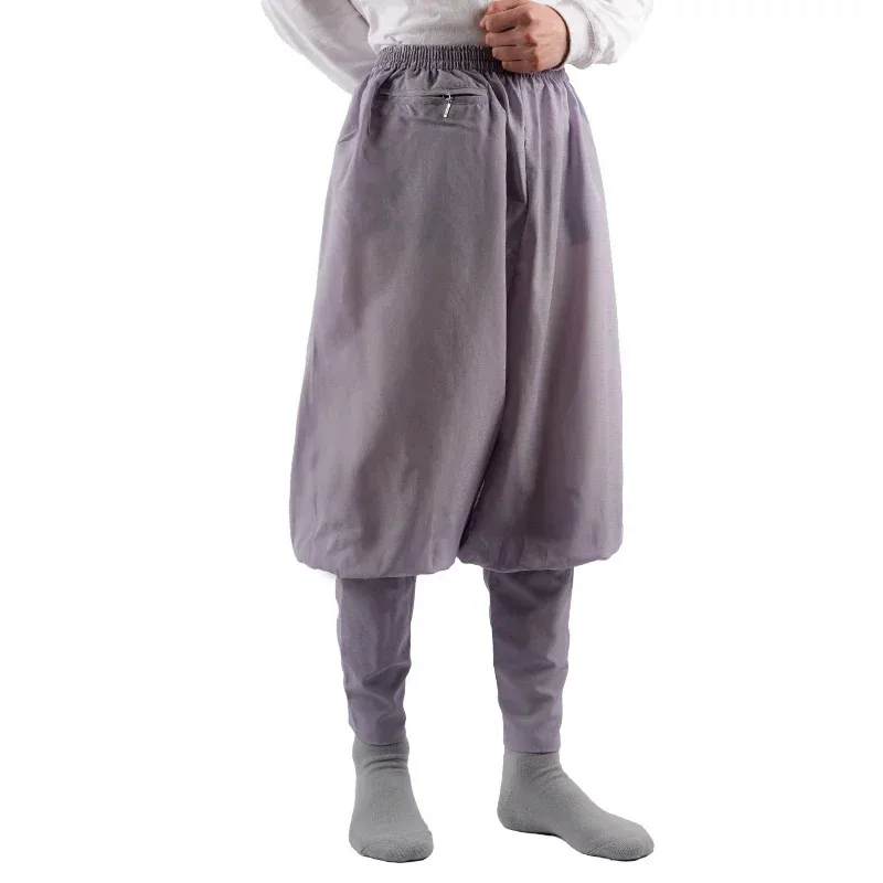 Image 5: Pantalon de moine cambrique en coton d'été, pantalon bouddhiste Zen, bas chinois traditionnel, bouddha Shaolin, pantalon de moine Kung Fu khj