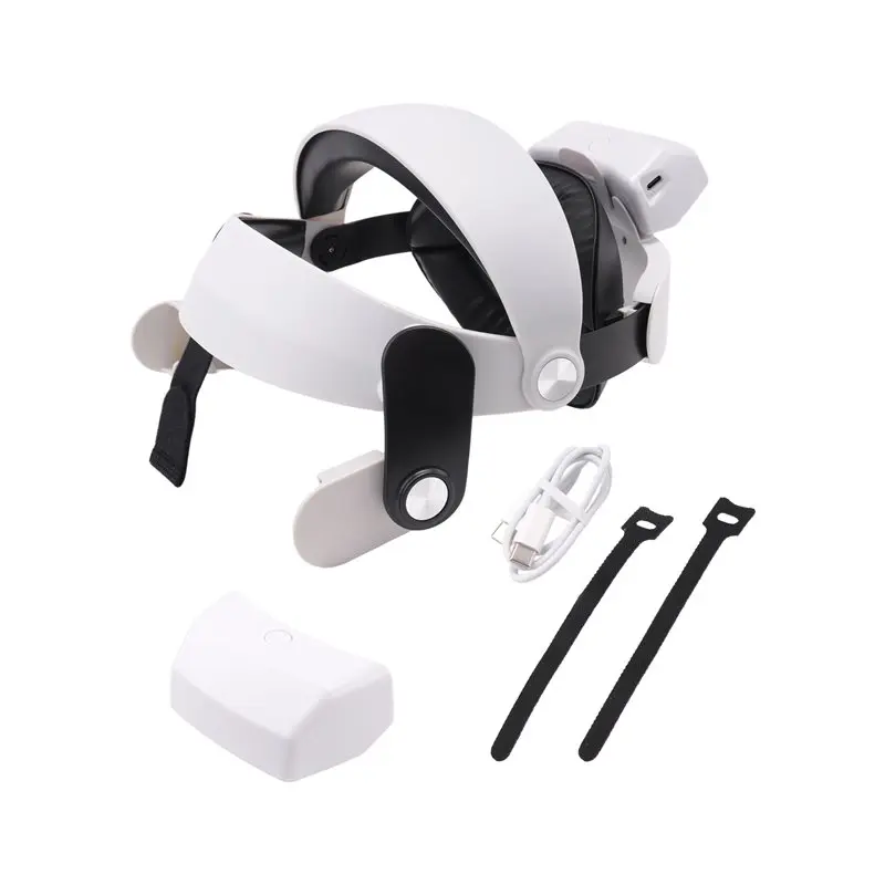 

ABIK-Head Strap For Meta /Quest 3S 6000Mah Battery Pack Detachable Charging All-Round Weight Reduction VR Accessories