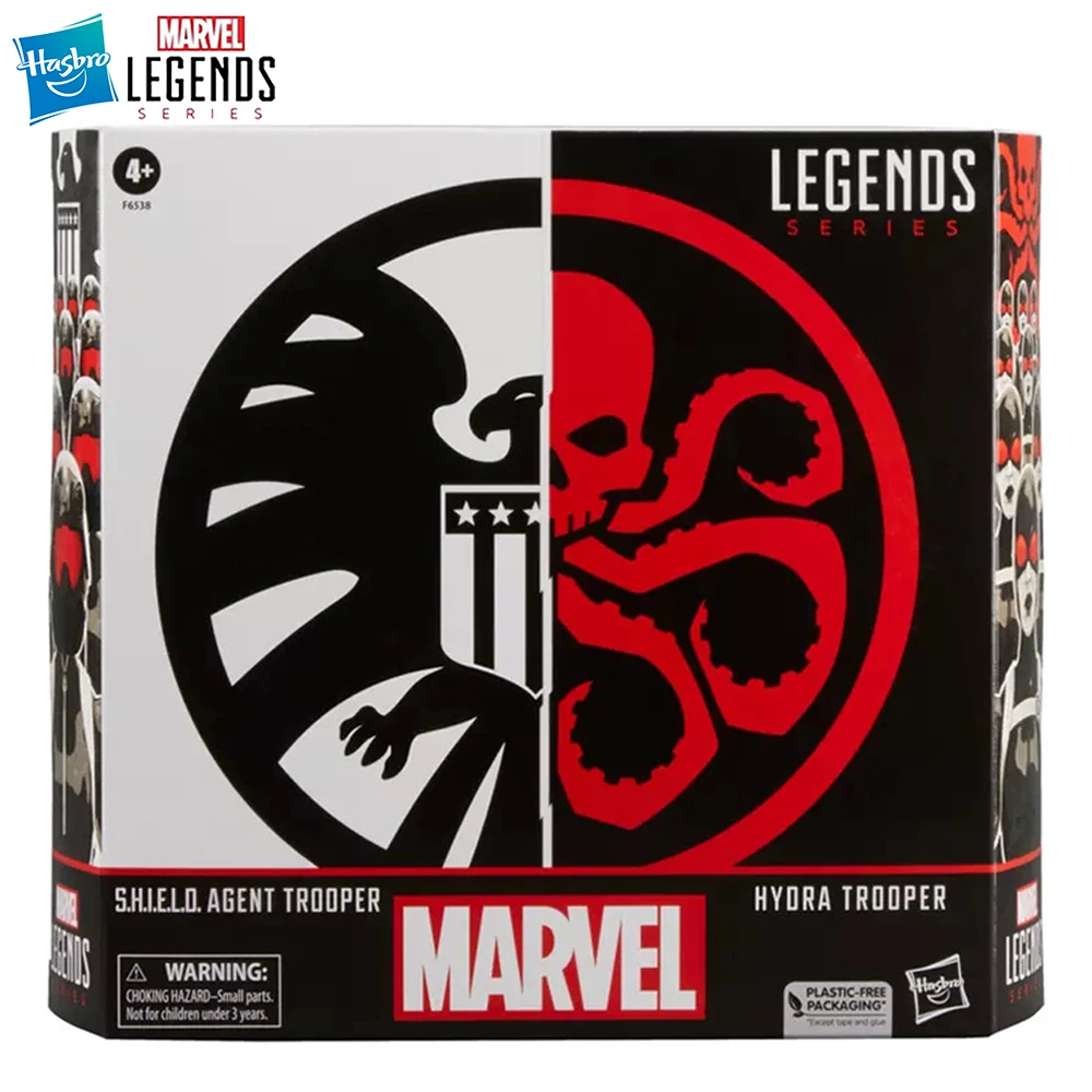 

[In-Stock] Hasbro Marvel Legends Series S.H.I.E.L.D. Agent Trooper and Hydra Trooper 2-Pack-Set 15cm Action Model Figure Toys