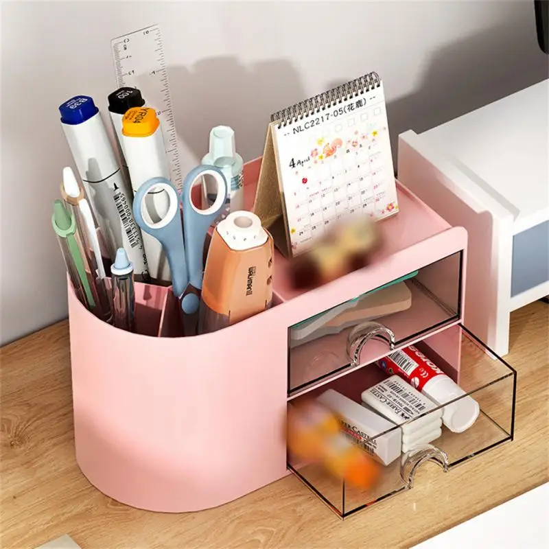 

Kawaii 9 Grids ABS Drawer Desktop Organizer Multi-functional Cosmetics Makeup Office Desk Stationery Storage Box Holders