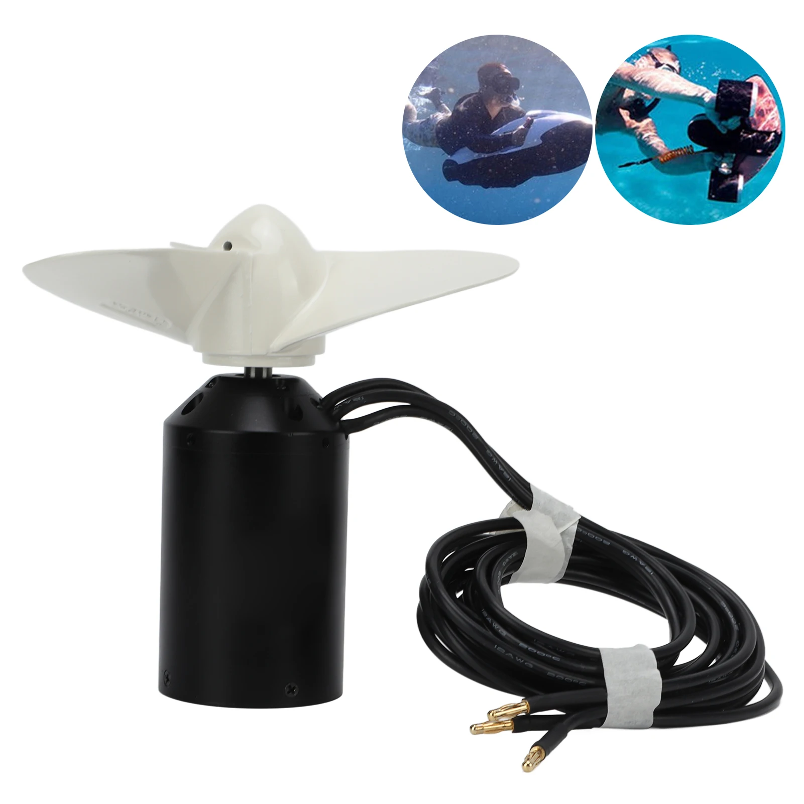 Flipsky 65111 DC Motor Waterproof Brushles Electric Drive Motor IP68 160KV 3000W for Thruster Surfboard Thruster Brushless Motor