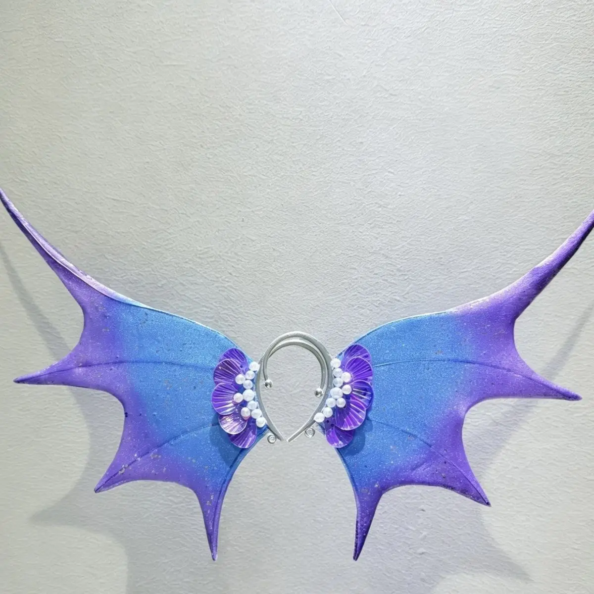 Hot! COS Mermaid Ears Blue Purple Gradient Ears Headpiece Elf Hairstyle Shark Ears Mermaid Prop Photo Role Playing Prop