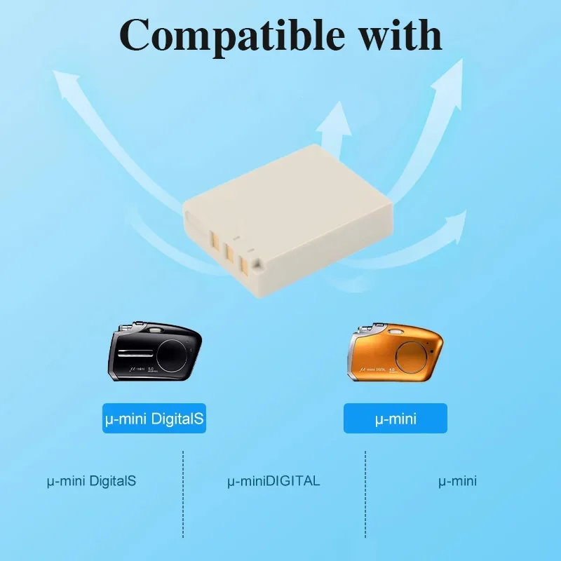 For Olympus Stylus Verve Digital Digital S Μ-Mini  Μ-Mini S Cameras LI-30B Battery/ Li-30C Replacement Charger