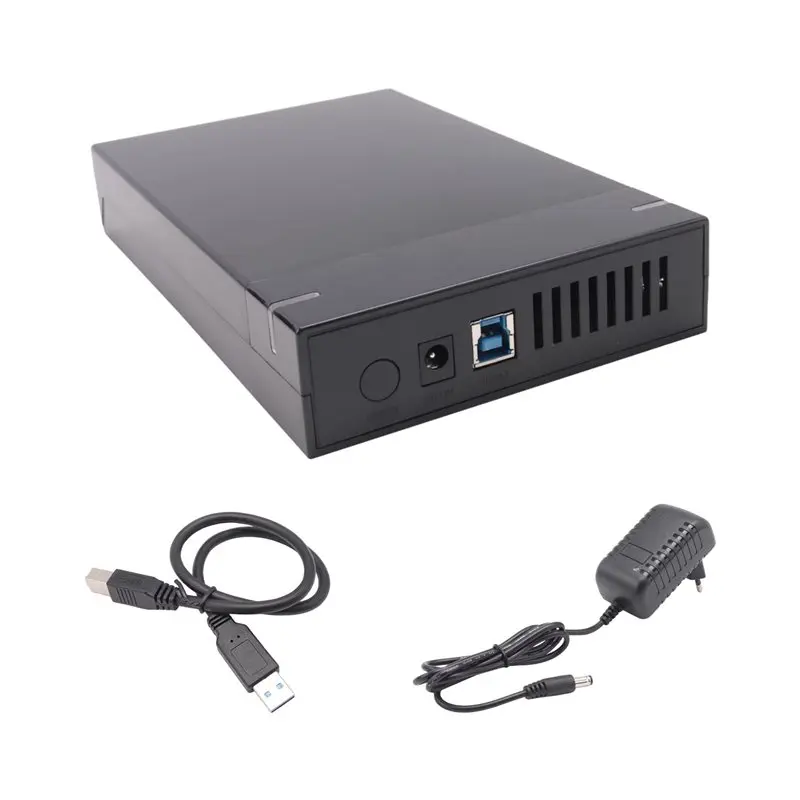 AED6-HDD Case SATA To USB 3.0 Adapter External Hard Drive Disk Enclosure 3.5 Inch SSD Disk 10TB HDD Box For PC Lapop