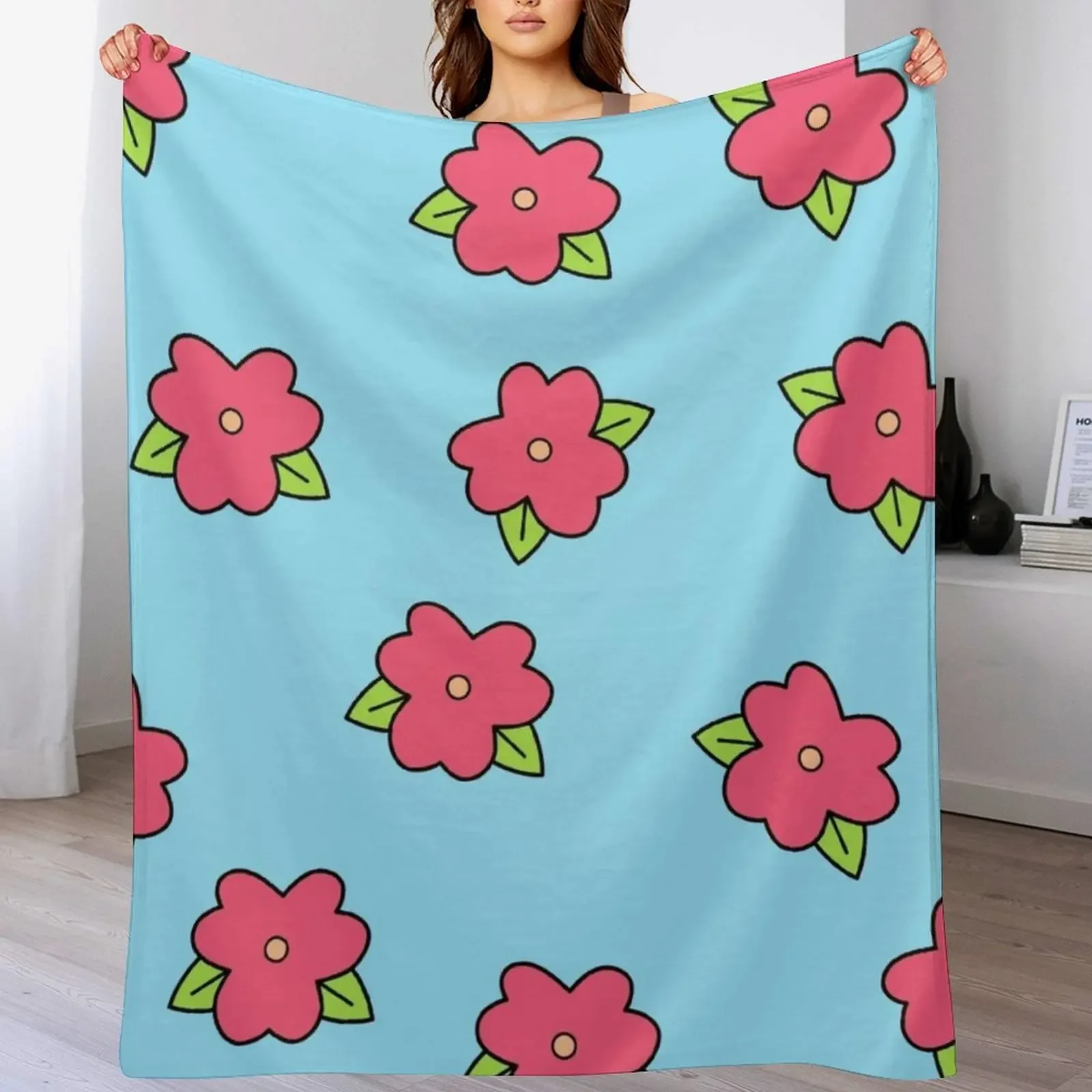 

Homer's Hawaiian Muumuu Throw Blanket Furrys Vintage Soft Plaid For Baby Blankets