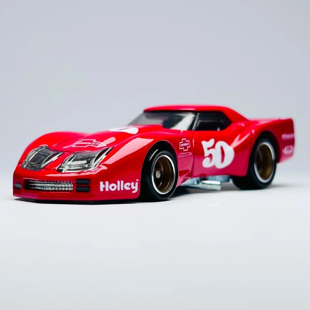 Hot Wheels Premium Car Culture Vintage Racing 76 Greenwood Corvette Collectible 1:64 Diecast Car Model Display Vehicle Toy Gift view 2