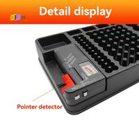 A13E-Battery Storage Organizer Holder With Tester Battery Case Box Holders With Battery Checker For AAA AA C D 9V