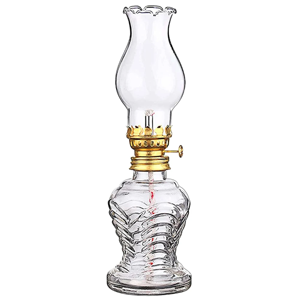 Glass Kerosene Lamp Glass Oil Lamp Vintage Oil Lamp Home Kerosene Lamp Home Glass Oil Lanterns Retro Decorative