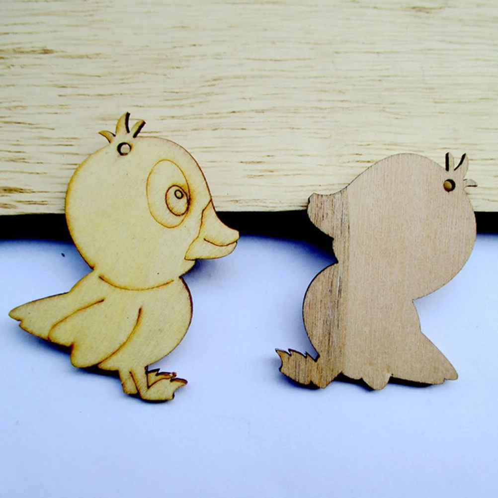 

10 Pcs Wood Cutouts Unfinished Wooden Chips for Crafts naments Smooth Premium Safe Birthday Wedding Party Sewing Tools