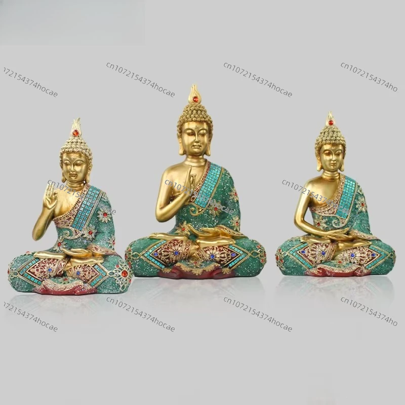 Home Decoration Meditation Accessories Buddhist Products Resin Buddha Statue Zan Buddha Statue Zen Decoration Resin Crafts