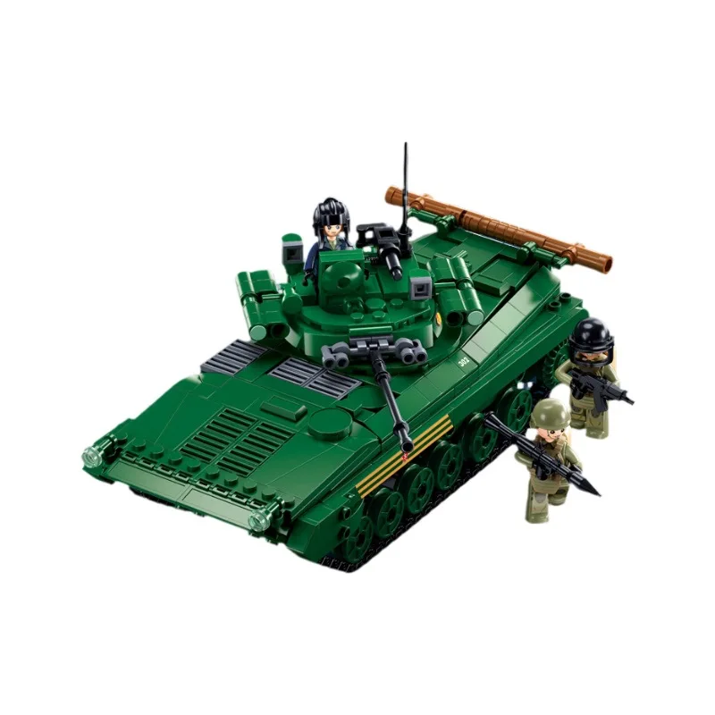 Sluban 1136 Military BMP Infantry Tank 1/35 Model Building Block 738PCS Kids DIY Educational Bricks Toys Gift For Children Boys