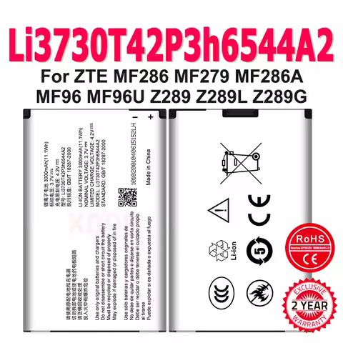 Li3730T42P3h6544A2 For ZTE MF286 MF279 MF286A MF96 MF96U Z289 Z289L Z289G T-mobile Sonic 2.0 Wifi Router Battery+Track Code