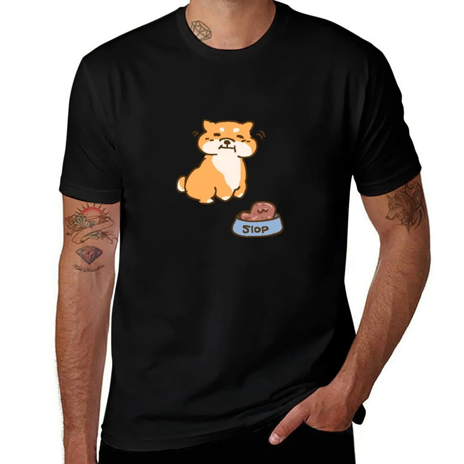 

Shiba Inu eatting glorious slop T-Shirt Personalized t-shirt customs blue lock Funny t-shirts mens big and tall t shirts