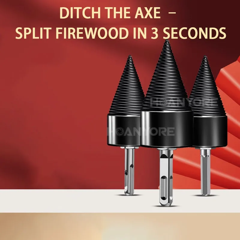 Chopping Wood for Household Use, Rural Use, Wood Splitting Machine, Drill Bit, Large Wood Splitting Machine, Electric Tool