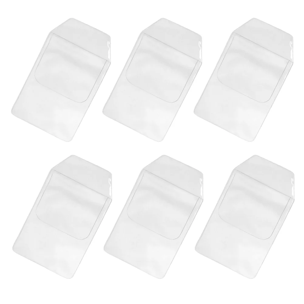 

6Pcs Pocket Protector Pen Pouch Holder Organizer Clear Plastic Shirt/Labs Coat Pocket Pouch Organizer for Pens Pencils and Small