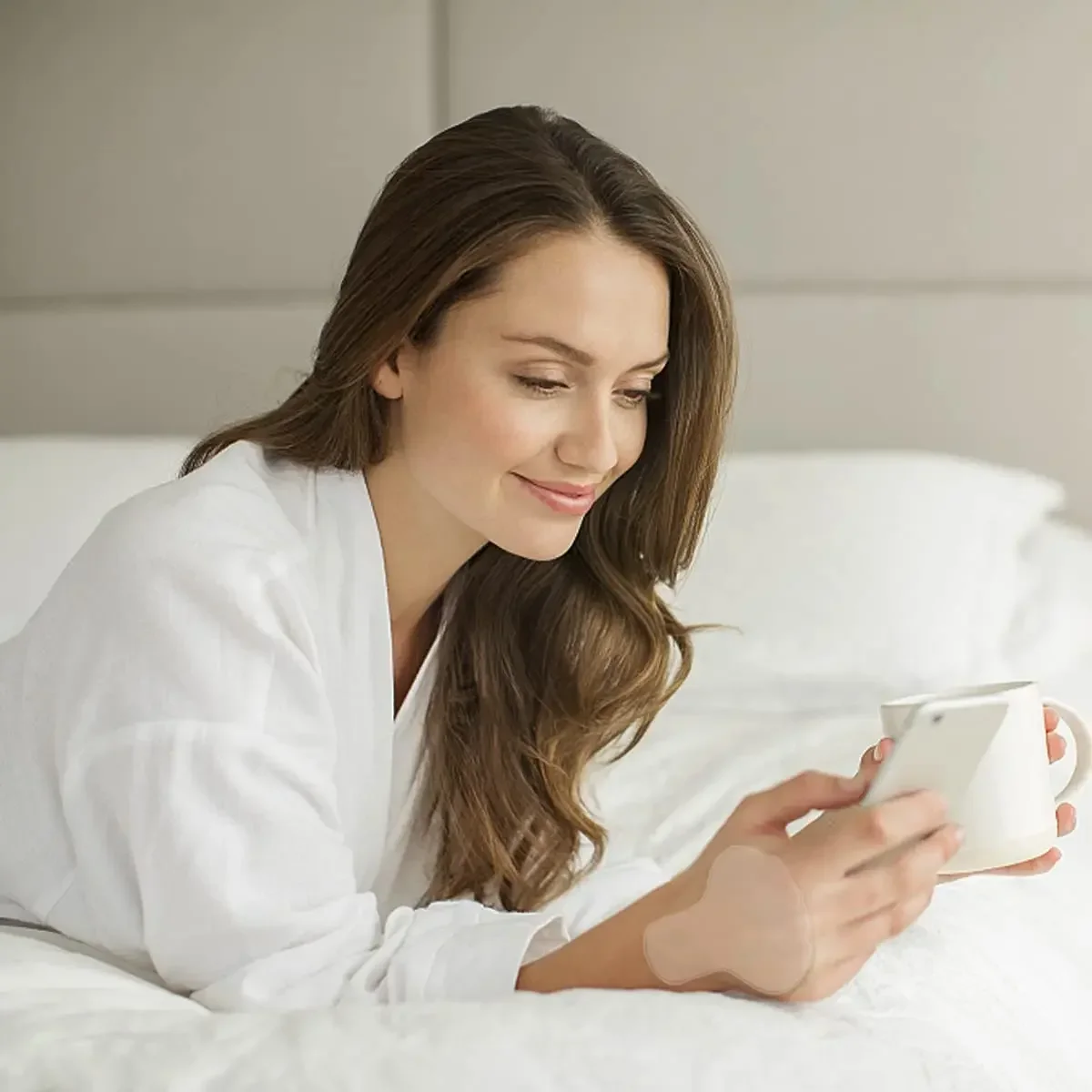 1 Para Silikonowych Naklejek na Ręce Przeciw Zmarszczkom, Liftingujące Płatki z Czystego Silikonu, Żelowe Płatki do Pielęgnacji Urody i Skóry