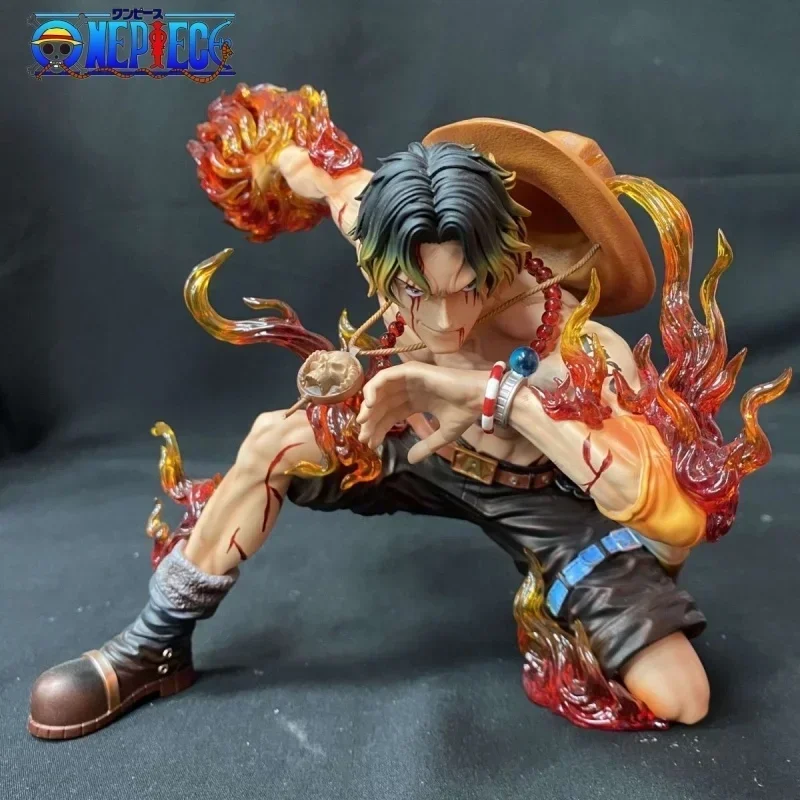 

One Piece Iu Studiopop Resonance Series Ace Battle Damage Limited Scene Collection Model Statue Anime Peripherals Toys Gifts