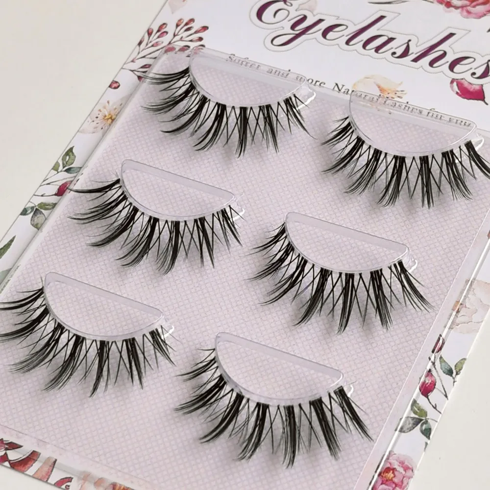 

Fashion Natural Look False Eyelashes Japanese Cosplay 3D Faux Mink Lashes Eyelash Extension Dramatic Anime Lashes for Women
