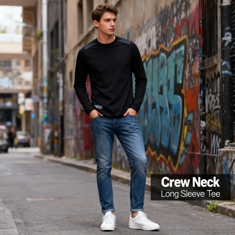 

2025 Winter Wool Quick-Dry Base Layer Long Sleeve T-Shirt for Men
