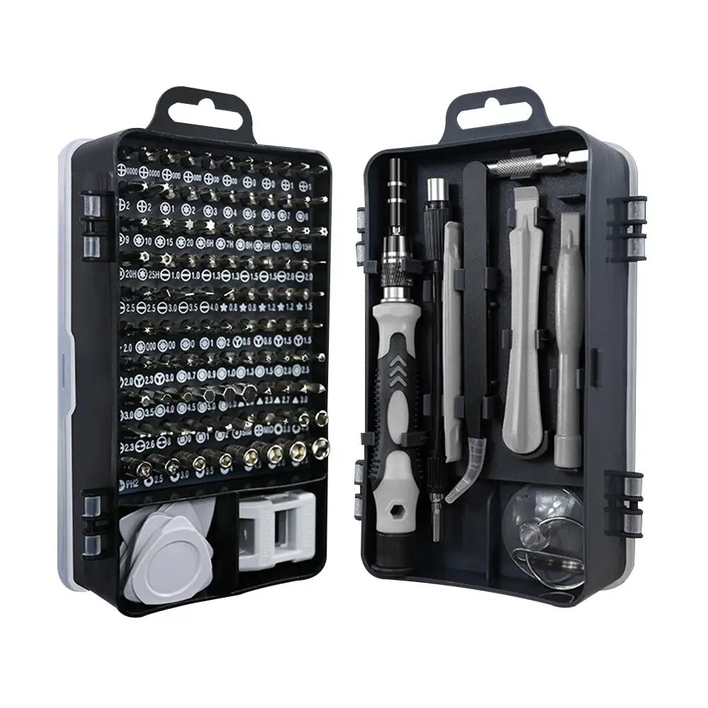 Multifunctional 115-in-1 Screwdriver Set Chrome Vanadium Steel Screwdrivers Adjustable Magnetic DIY Precision PC Repair Tool Kit