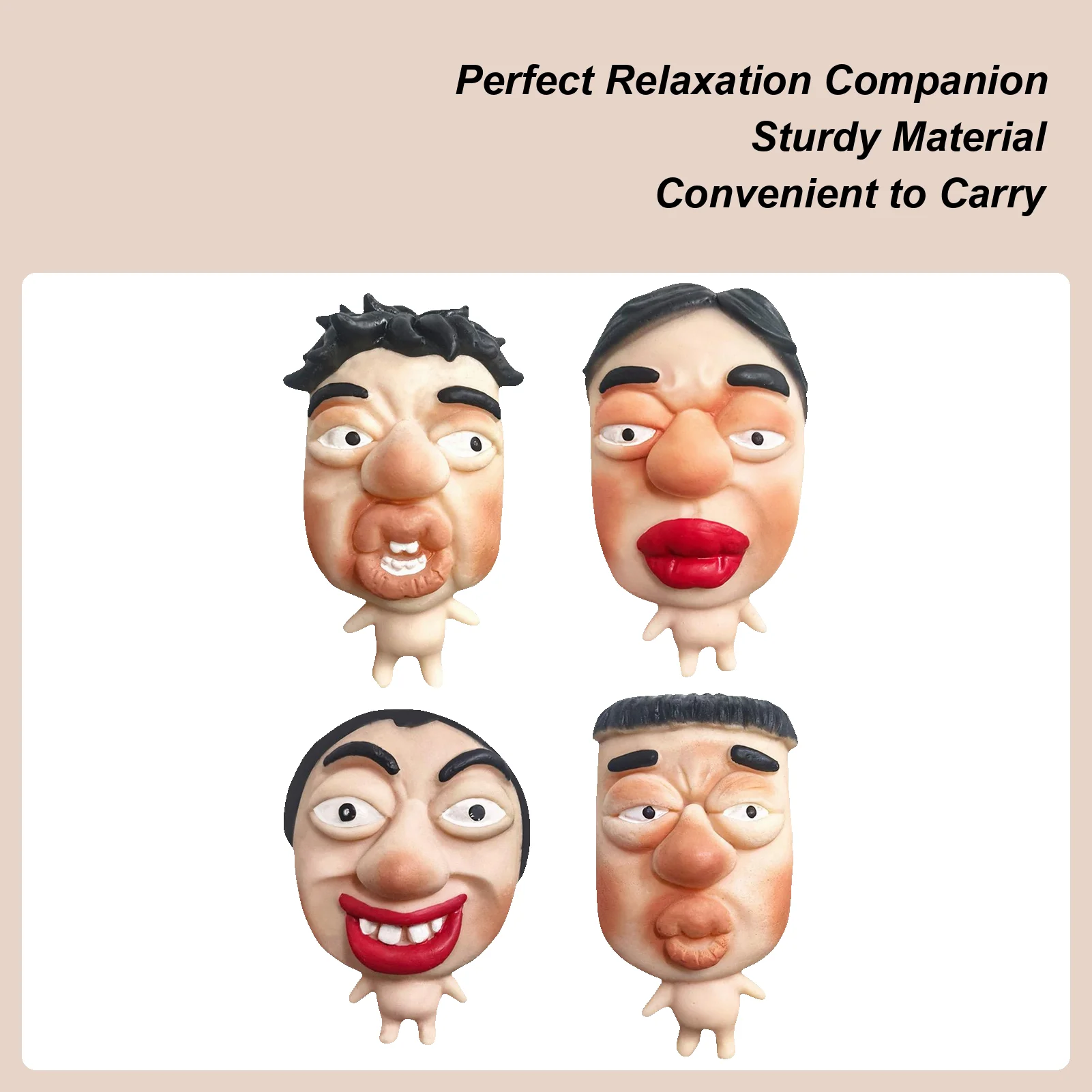 Jouets à presser pour enfants, soulagement du Stress en forme de grand visage, artefact de pincement, jouets anti-Stress pour enfants adolescents adultes étudiants travailler