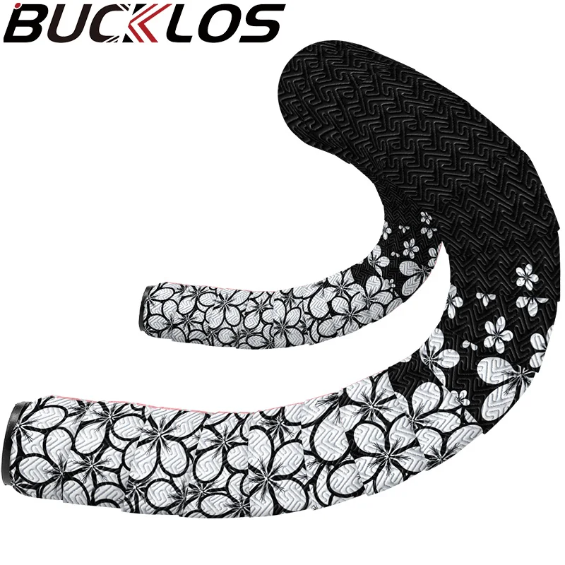 

BUCKLOS Road Bike Handlebar Tape Flower Bar Tape EVA+PU Non-slip Shock Absorption Handlebar Tape Waterproof Bycicle Accessories