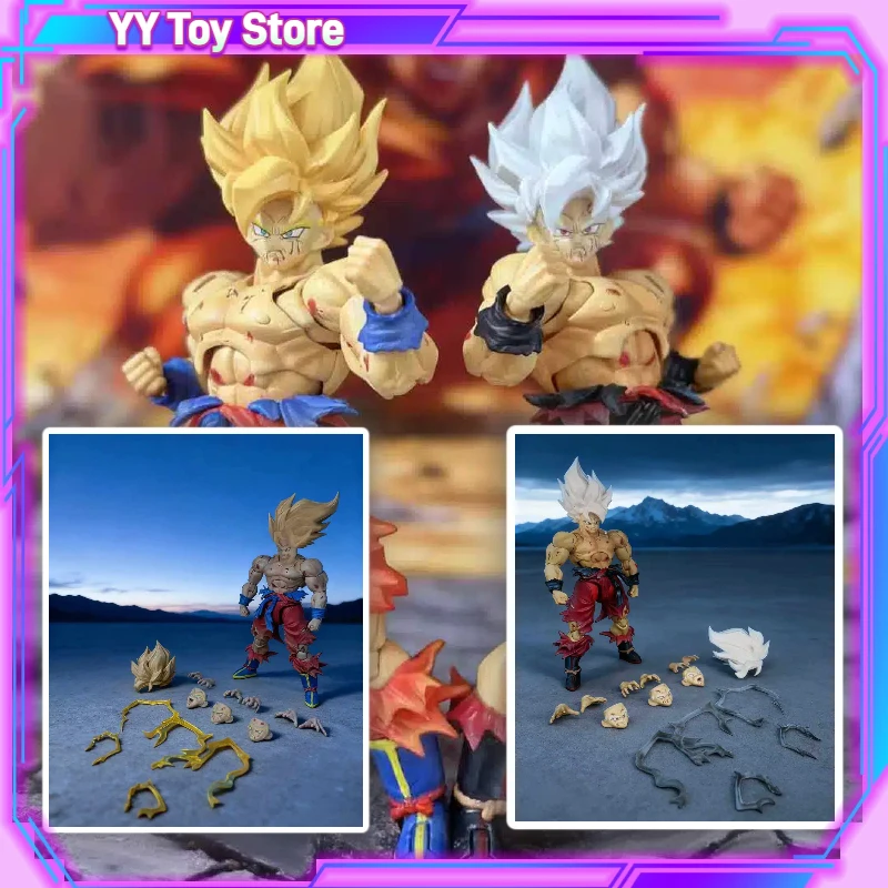 

NT Studio Dragon Ball Weekly Color Battle Damaged Goku Custom Аниме Фигурка Коллекция Модели Игрушки Подарок
