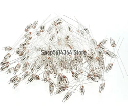 100Pcs F4 4x10mm Super Bright Red Light Neon Light Bulb Indicator Lamp