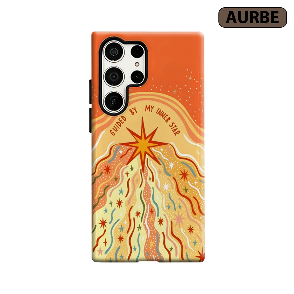 Inner Star Guidance Phone Case for Samsung Galaxy S26 S25 Ultra S24 S23 Ultra Plus Shockproof Double Layer Tough Back Cover