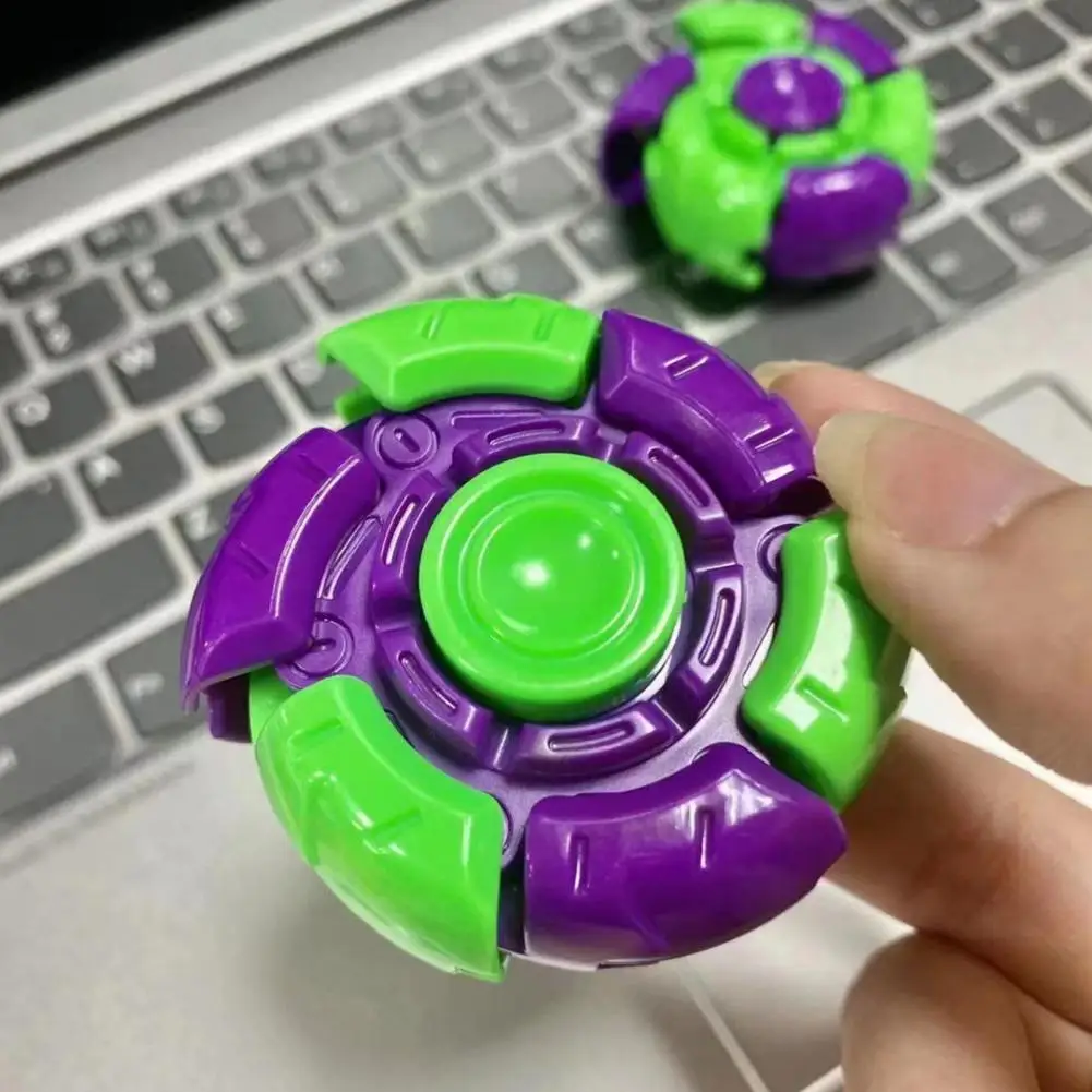 Fidget Spinner de plástico colorido para adultos, juguete de viaje para oficina, alivio del estrés, tamaño de bolsillo