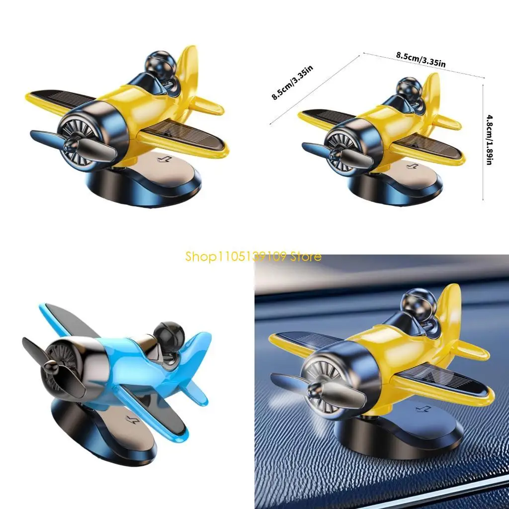 

Small Strong Solar Powered Planes Dashboard Toy Requires No Battery Replacement for Long Trip Travel