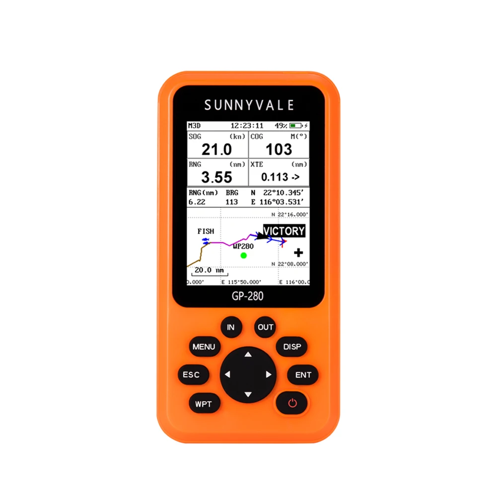 SUNNYVALE GP-280 Handheld GPS Navigator/Marine GPS Locator Handheld High-Sensitivity GPS Receiver/Various Voyage Screens