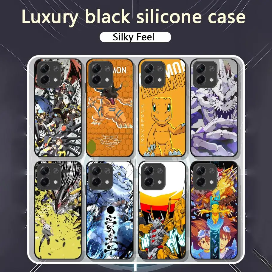 Fashion Pop cool digimon Phone Case For Xiaomi Redmi Note 13,12,11, 10 Pro Plus S,  5G, 12S, Soft Black Phone Cover