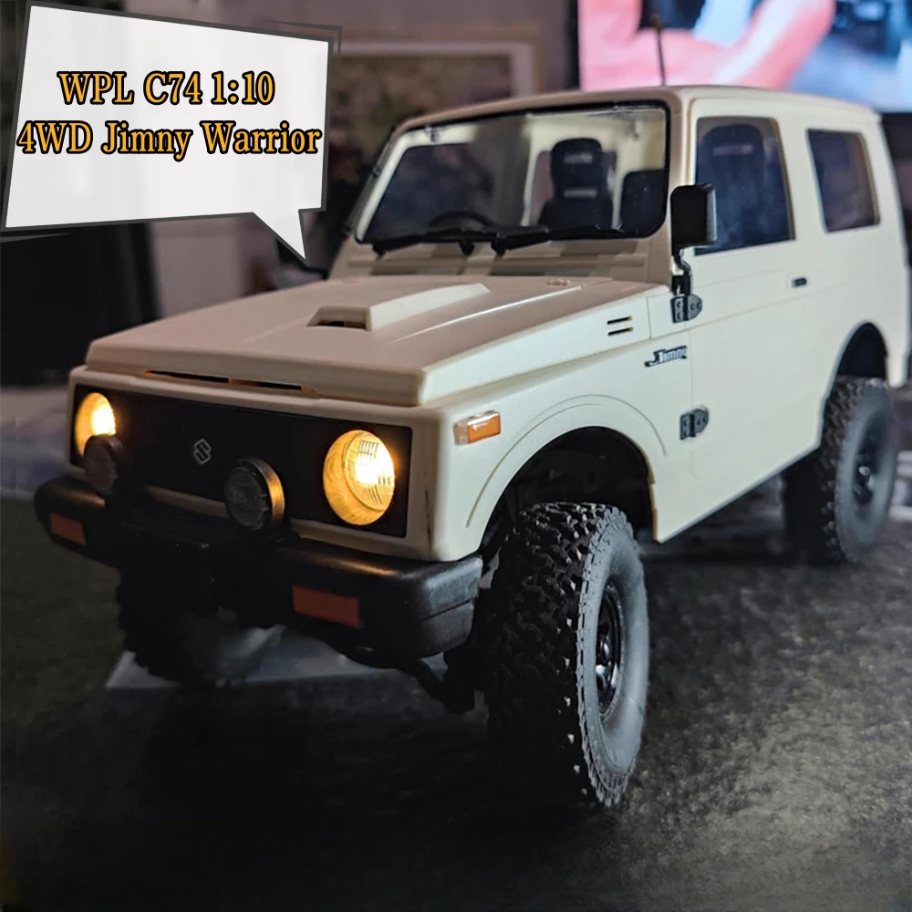 

WPL C74 1:10 Jimny Warrior 2,4G внедорожник с дистанционным управлением полноразмерный Электрический четырехколесный привод игрушечный автомобиль для скалолазания