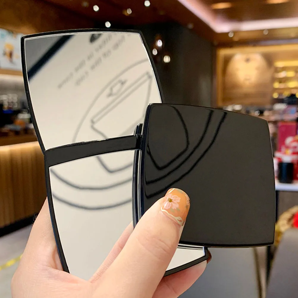 

Stylish Compact Travel Mirror Portable Lightweight Double Sided Makeup Mirror Chic Accessory for Women All Ages