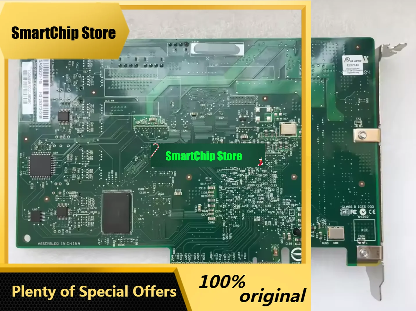SmCpAdapter Card For Pci-express Sata And Sas Host Buses, Lsi Lsi00244, 9201-16i, 2.0x8