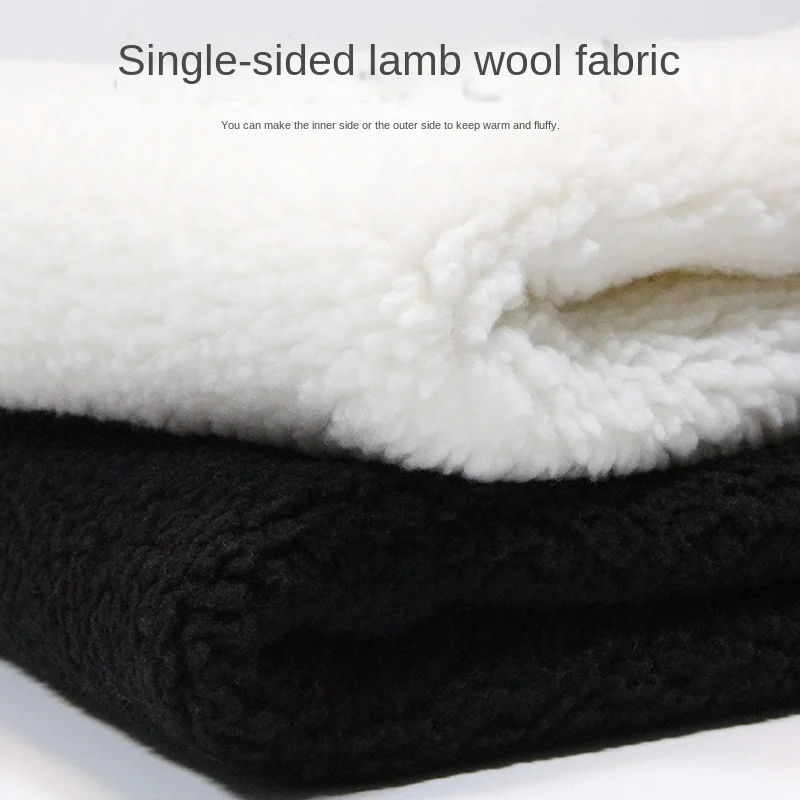 

Однослойная однотонная ткань из овечьей шерсти, зимняя утолщенная теплая ткань для хлопчатобумажной одежды, шитье своими руками, оптовая продажа по метрам Marial